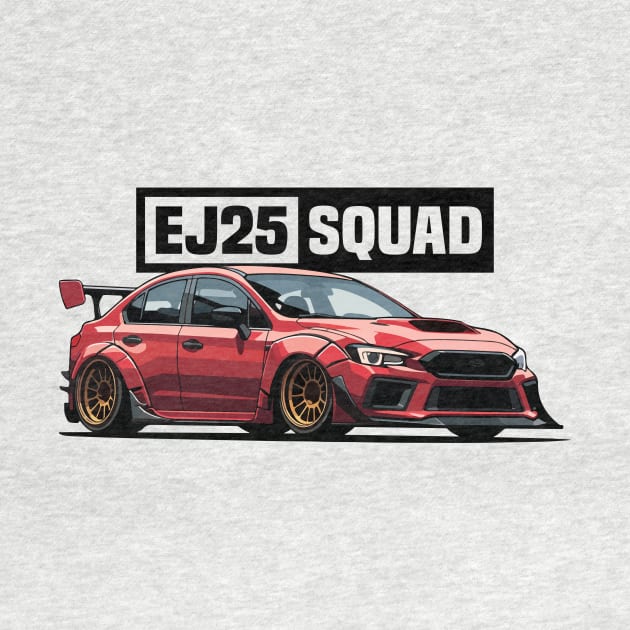 Subaru WRX STI Car Art - Impreza EJ25 Widebody Modified JDM Car by JDM-Rey